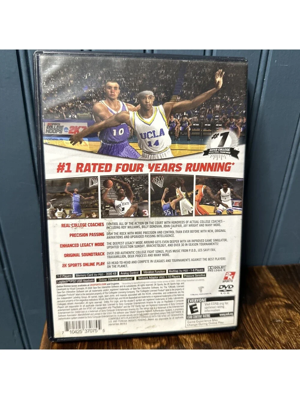 2k Sports College Hoops NCAA 2K7 (PlayStation 2) PS2 / Complete, NCAA 2007